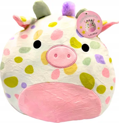 Immagine prodotto di Mascotte mucca di peluche, morbida e coccolosa per bambini, grande, 30 cm