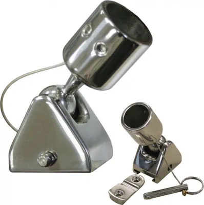 Produktbild von Bimini Gelenk mit Befestigungsplatte für Rundrohr Ø 22 mm Edelstahl V4A