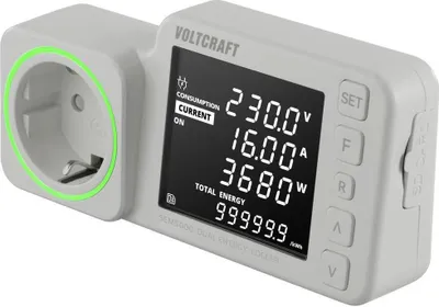 Produktbild von VOLTCRAFT SEM5000 DUAL Energiekosten-Messgerät Kostenprognose, Alarmfunktion, Stromtarif einstellbar, Datenloggerfunkti