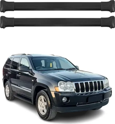 Obrázek produktu pro Příčné střešní nosiče pro Jeep Grand Cherokee 2005-2011 hliník černý