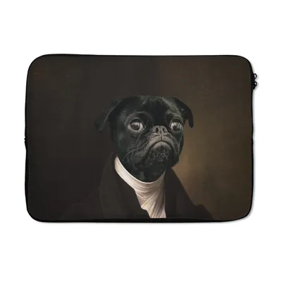 Produktbild von MuchoWow® Laptop Hülle 13 Zoll Malerei - Hund - Alte Meister Laptoptasche - Laptophülle - Sleeve - Rundumschutz