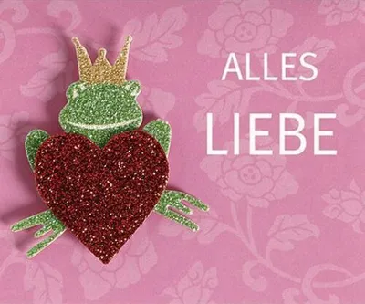 Produktbild von Allgemeine Wünsche  Alles Liebe  MidiKlammerkarte  Blumenkärtchen mit