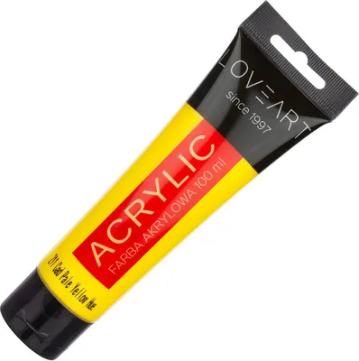 Produktbild von LOVEART 100ML Acrylfarbe Malfarbe Künstlerfarbe Malen Farbe, Cad pale yellow hue 211- gelb
