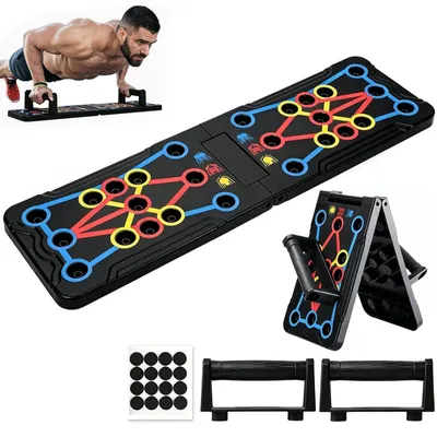 Productafbeelding van Push up board - Multifunctioneel - 14 in 1 - Opvouwbaar - Antislip handgrepen