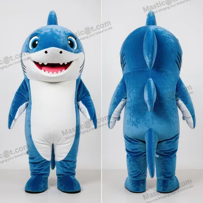 Produktbild von Fröhlicher MASTICOT blauer Hai-Maskottchen
