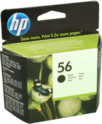 Zdjęcie produktu dla HP 56 oryginalny wkład atramentowy czarny, Wysoka (XL) wydajność, Czarny, Tusz na bazie pigmentu, 19 ml, 1 szt., 520 stron(y)