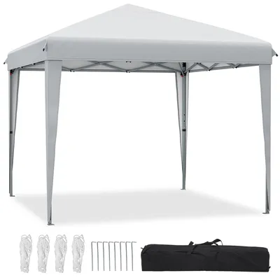 Produktbild von Balconera 3x3 m Faltpavillon wasserdicht Pavillion Partyzelt Gartenzelt Gartenpavillon UV-Schutz, Weiß
