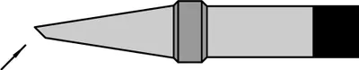 Produktbild von 10 Stück Lötspitze Serie PT, Rundform, PT DD8/Ø 5,0 mm, 425 °C, abgeschrägt 4PTDD8-1