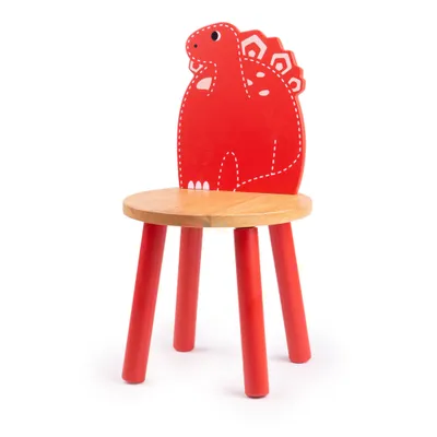 Obrázok produktu pre Detská drevená stolička Bigjigs - Stegosaurus