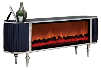 Immagine prodotto di Lavagna TV nera di design camino design moderno mobili
