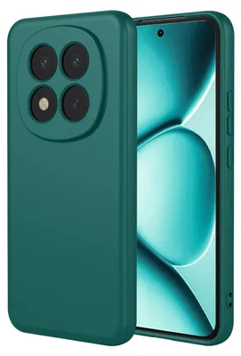 Productafbeelding van MobyDefend Hoesje - Geschikt voor Xiaomi Redmi Note 15 Pro Plus 5G  -  Matte Siliconen Backcover - Groen