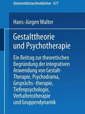 Produktbild von Gestalttheorie und Psychotherapie