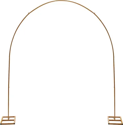 Image de Arche de mariage - Support pour arche de ballons - 2,3 m - Fer - Décoration pour mariage et fête, intérieur/extérieur - Or