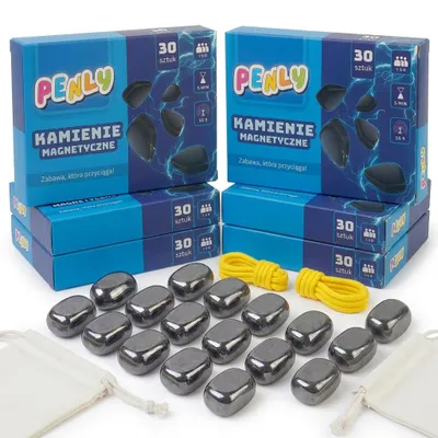 Obrázek produktu pro Magnetické stavebnice 30 dílků – magnetické kostky pro děti od 8 let — 6 ks, Obrázek vytvořený pomocí AI