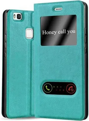 Produktbild von Cadorabo Schutzhülle für Huawei P9 LITE 2016 / G9 LITE Hülle in Türkis Handyhülle Book Case Cover Etui