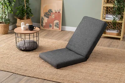 Obrázok produktu pre Hanah Home, moderná jednopostelová rozkladacia pohovka, tmavosivá, kovový rám, 100% ľan