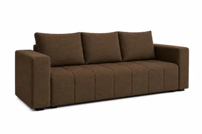Obrázek produktu pro Sofa MADERA, barva hnědá, potah MALMO, moderní rozkládací pohovka, rozměry 232 × 83 x 92 cm, Obrázek vytvořený pomocí AI