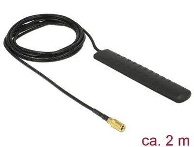 Produktbild von DeLOCK 89497, Drinnen, Schwarz, ABS Synthetik, 2 m, 20 dBi, DVB-T2