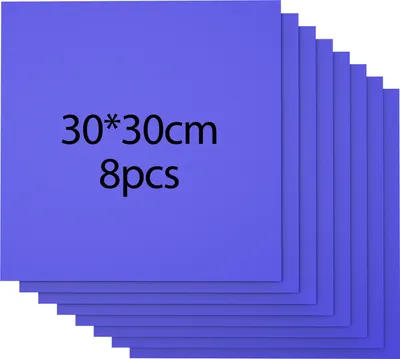 Image de lot de 8 panneaux de contreplaqué coloré de 3mm 30x30cm - sans vernis, idéal pour le modélisme, la découpe laser & la gravure, violet