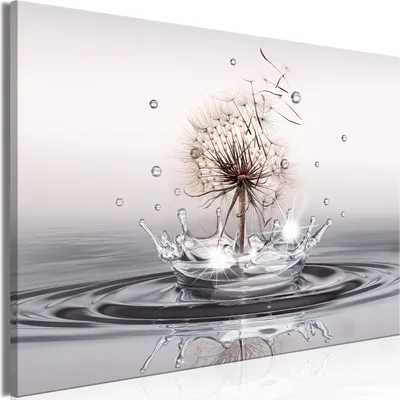 Produktbild von Modernes Wandbild b-C-0733-b-a (120x80 cm) - 1 Teilig Bilder Fotografie auf Leinwand Foto Bild Dekoration Wand Bilder Kunstdruck PUSTEBLUME