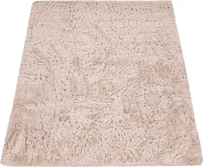 Produktbild von Hochflor Teppich Wohnzimmer Fellteppich Kunstfell Shaggy Flauschig Beige Creme Grösse 60x100 cm