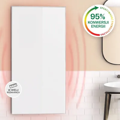 Zdjęcie produktu dla Klarstein Ogrzewanie na podczerwień z termostatem, 720W grzejnik elektryczny, Ogrzewanie do montażu ściennego, IR z wykrywaniem otwartego okna, Płaski grzejnik do pomieszczeń wilgotnych bez CO2
