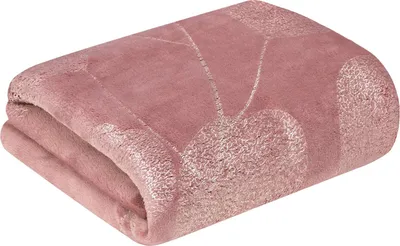 Produktbild von EUROFIRANY | Decke - 150 x 200 cm - pudrig Sofadecke - Blumenmuster Glamour