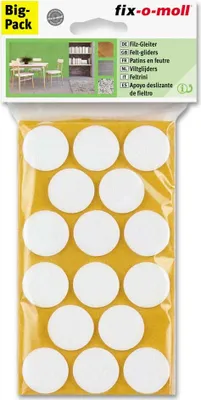 Produktbild von Filzgleiter rund 28mm Spar-Pack weiß fix-o-moll