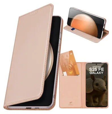 Produktbild von Handyhülle mit Klappe für Galaxy S25 FE, Dux Ducis Skin Pro, Rosagold