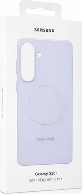 Imagen del producto de Funda magnética delgada Samsung, color violeta claro, para Samsung Galaxy S26+, modelo EF-SS947CV