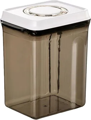 Produktbild von 2,4 L Container mit Löffel: UV-beständige Babynahrungsdose, Einhandbedienung, verschließbare Babynahrungsdispenser für das Aufbewahren von Babynahrung und Lebensmitteln