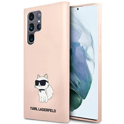Image de Karl Lagerfeld Klhcs23Lsnchbcp S23 Ultra S918 Hardcase Różowy/Pink Silicone Choupette