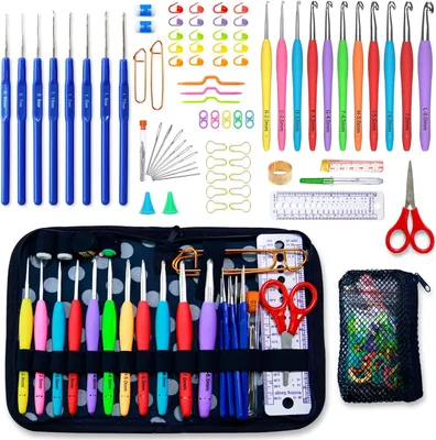Produktbild von 82-teiliges Häkelnadel Set mit Etui