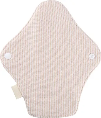 Image de 7,5 x 2,6 pouces serviette hygiénique réutilisable, protection menstruelle lavable en tissu Pantiliner