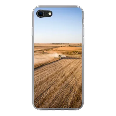 Produktbild von MuchoWow® Handyhülle Schutzhülle Hülle für iPhone 8 Feld - Bauernhof - Traktor - Landwirt - Landleben Silikon Softcase Handy Hülle - Schutzhaube