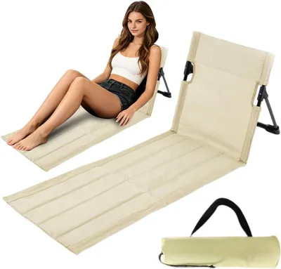Produktbild von Klappbare Strandmatte mit Rückenlehne, wasserdicht 600D Oxford, für Camping