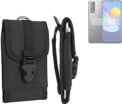Produktbild von K-S-Trade Holster Handy Hülle kompatibel mit Vivo Y72 5G Holster Handytasche Gürtel Tasche Schutz Hülle Robust Outdoor schwarz