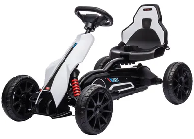 Immagine prodotto di Go-kart elettrico per bambini con velocità regolabile | Colore: Bianco
