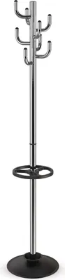 Produktbild von MAUL Garderobe MAULpolaris chrome 8 Haken Standfuß 177 cm silber
