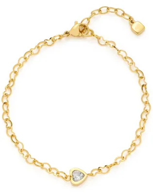 Produktbild von Leonardo 027076 Damen Armband July CIAO Edelstahl Gold weiß 21 cm