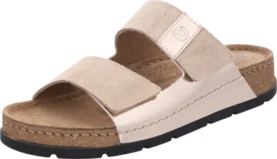 Produktbild von Rohde Damen Pantolette aus Leder mit weichem Memoryfußbett D.Soave 5413, Größe:38 EU, Farbe:Beige