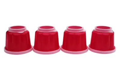 Produktbild von Zenker Puddingformen 4-er Set rot