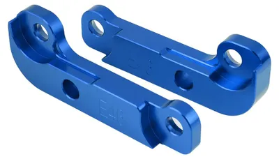 Image de Kit adaptateur de verrouillage de dérive Aluminium Power Tuning augmentant l'angle de braquage de 25 % pour BMW E46 M3 Bleu