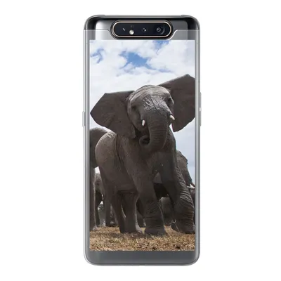 Produktbild von MuchoWow® Handyhülle Schutzhülle Hülle für Samsung Galaxy A80 Elefant - Tiere - Natur - Flachland Silikon Softcase Handy Hülle - Schutzdeckel