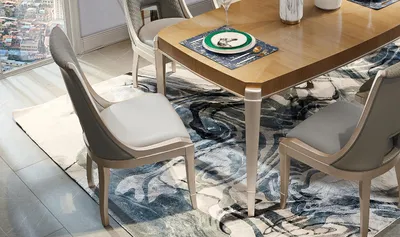 Immagine prodotto di Sedia Lehn sedie imbottite di design in pelle soggiorno sala da pranzo vero legno
