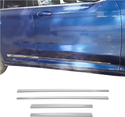 Image de Garniture baguette de porte latérale pour BMW X4 G02 2018-2025 4Pcs inox Chromé