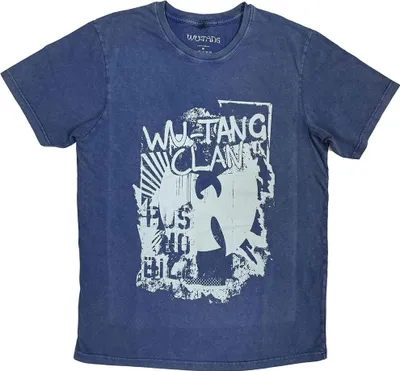 Produktbild von Wu-Tang Clan - T-Shirt für Herren/Damen Uni, Steinwaschen RO14478 (S) (Jeansblau)