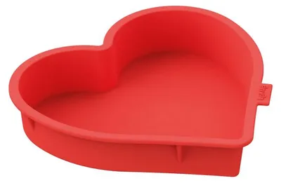 Produktbild von Lékué 884504, Kuchenform, Herzform, -60 °C, 220 °C, Rot, Silikon