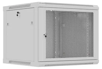 Immagine prodotto di Armadio rack da parete Lanberg 19" 9U 600x600 con porta grigia forata - Armadio