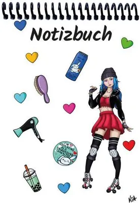 Produktbild von A 5 Notizblock Manga Enora, weiß, liniert